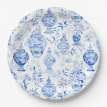 Chinoiserie Blue Paper Teller