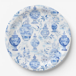 Chinoiserie Blue Paper Teller