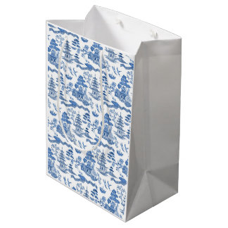 Chinoiserie Blue Willow Mittlere Geschenktüte