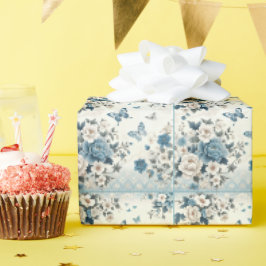 Chinoiserie Blume und Schmetterlinge Geschenkpapier