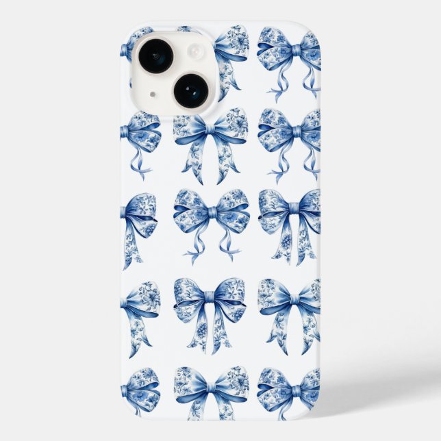Chinoiserie Bow Coquette Case-Mate iPhone 14 Hülle (Rückseite)