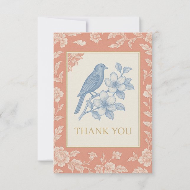 Chinoiserie Card Dankeskarte (Vorderseite)