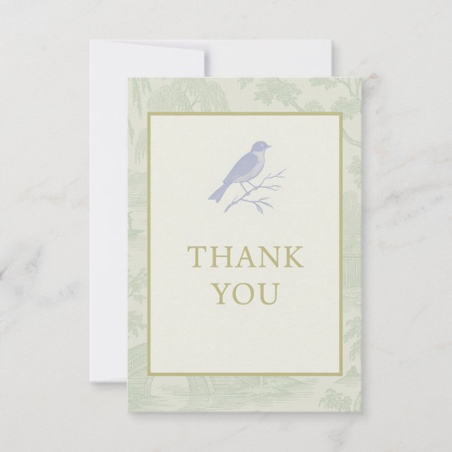 Chinoiserie Card Dankeskarte (Vorderseite)