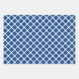 Chinoiserie Chic Bamboo | Blau und Weiß Geschenkpapier Set