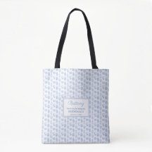 Chinoiserie Chic Blue und White Bridesmaid Geschen
