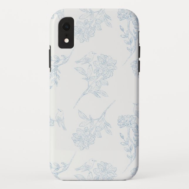 Chinoiserie Chic Floral iPhone Case (Rückseite)
