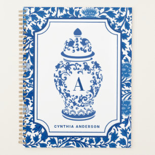 Chinoiserie Chic GingerJar Monogramm Planer
