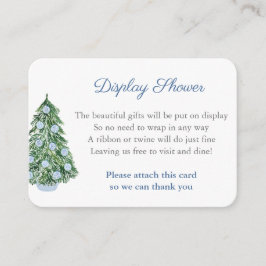 Chinoiserie Chic Weihnachtsbaumdusche Begleitkarte