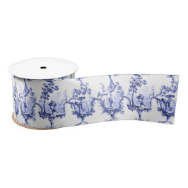 Chinoiserie China Blue Satinband