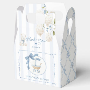 Chinoiserie Coquette Karre Blaue Babyparty Geschenkschachtel