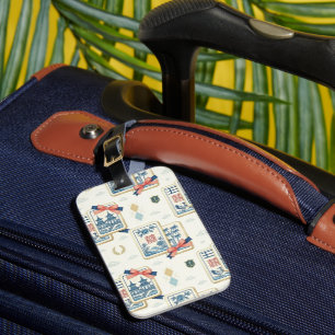 Chinoiserie Custom Grandmillennial Mahjong Gepäckanhänger