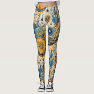 Chinoiserie Exotische Vögel Botanisches Muster (1) Leggings