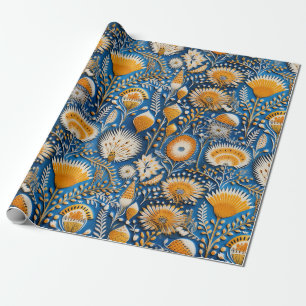Chinoiserie Exotische Vögel Botanisches Muster (2) Geschenkpapier