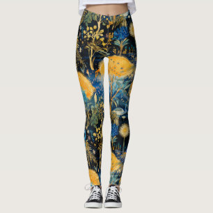 Chinoiserie Exotische Vögel Botanisches Muster (5) Leggings