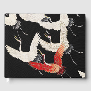Chinoiserie Fliegender Kranich Zen Minimalistische Gästebuch