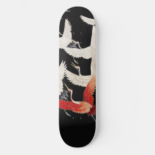 Chinoiserie Fliegender Kranich Zen Minimalistische Skateboard