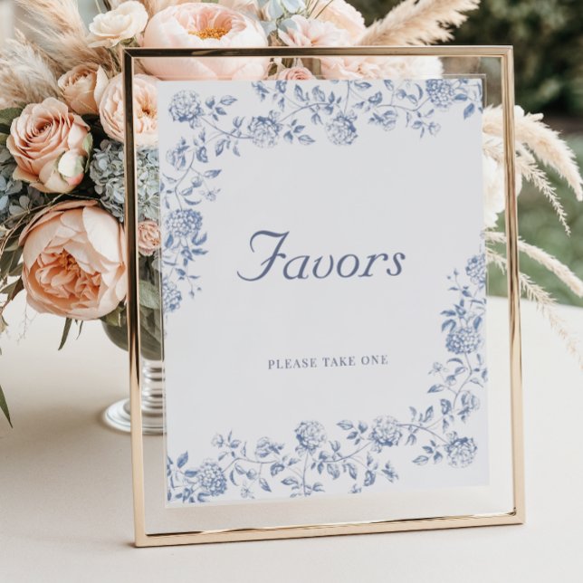 Chinoiserie Floral Brautparty Favoriten Poster (Von Creator hochgeladen)