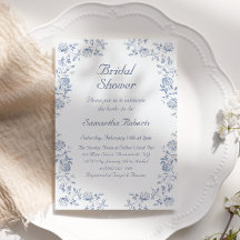 Chinoiserie Floral Something Blue Brautparty