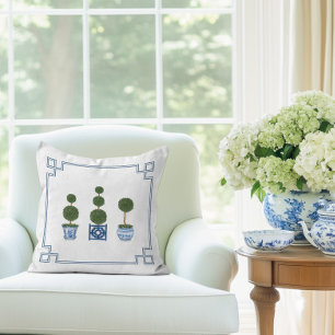 Chinoiserie-Formgehölz mit Schleifen Kissen