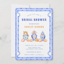 Chinoiserie Ginger Jar Brautparty | Tee-Party Einladung