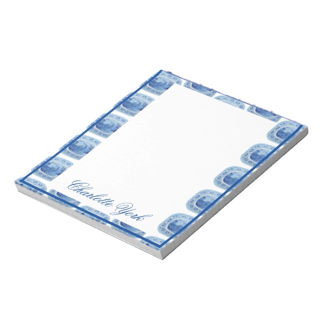 Chinoiserie Ginger Jar Jars Notepad Notizblock (Rotiert)