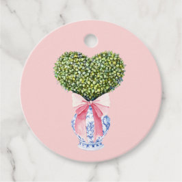 Chinoiserie Herz Topiary Valentine Geschenkanhänger
