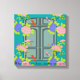 Chinoiserie Historische Französische Türen Leinwanddruck
