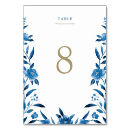 Chinoiserie Hochzeitskarte Tischnummer