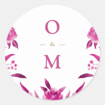 Chinoiserie Hochzeitsmonogramm