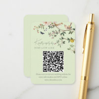 Chinoiserie-Hochzeitswebsite RSVP-QR-Code