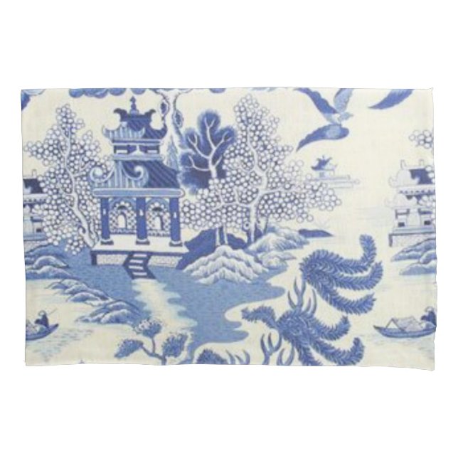 Chinoiserie Kissenbezug (Vorderseite)
