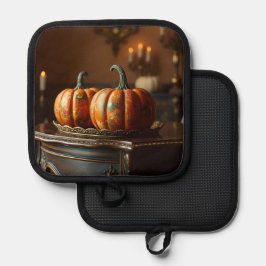 Chinoiserie Kürbis Topflappen