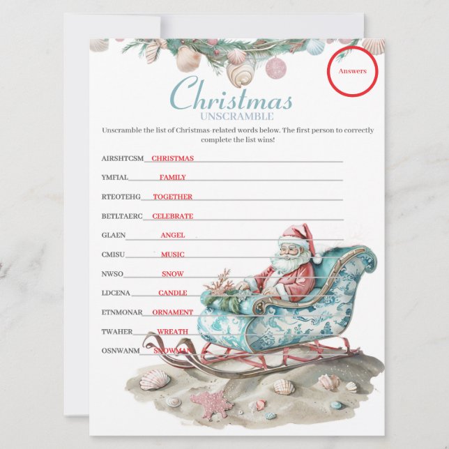 Chinoiserie Küste Weihnachten Entwürfen Antworten (Vorderseite)
