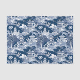 Chinoiserie Landschaftsbild Seidenpapier