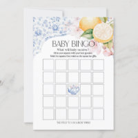 Chinoiserie Lemon Tea Party Baby Bingo Duschgel Sp