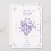Chinoiserie Lila Rose Bouquet Viktorianische Hochz