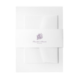 Chinoiserie Lila Rose Bouquet Viktorianische Hochz Einladungsbanderole