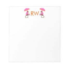 Chinoiserie Monkey Note Pad Notizblock