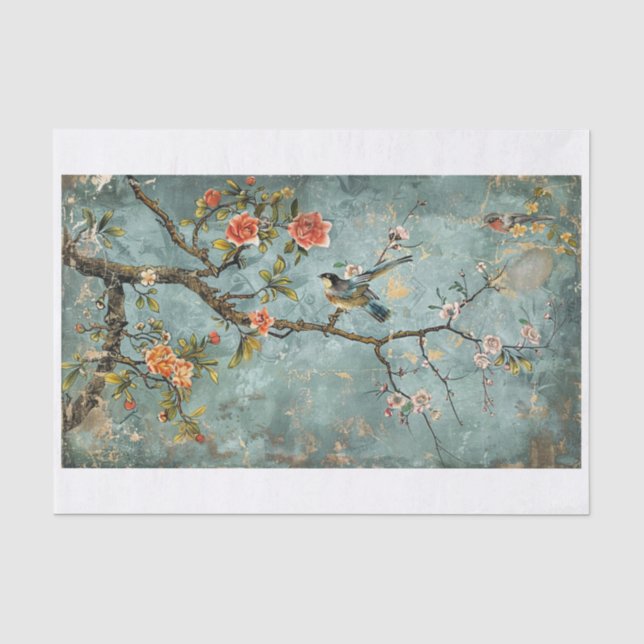 Chinoiserie Muster12 Seidenpapier (Vorderseite)