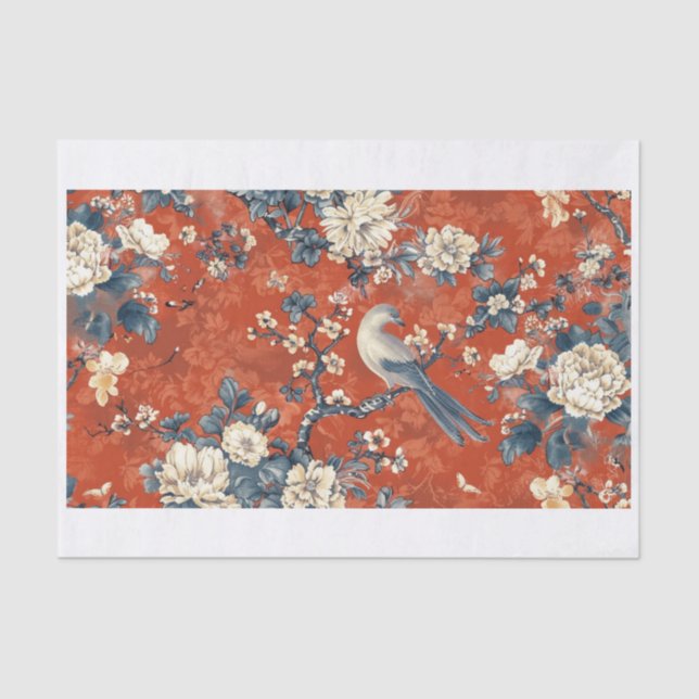Chinoiserie Muster13 Seidenpapier (Vorderseite)