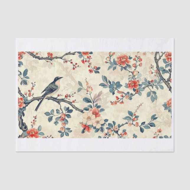 Chinoiserie Muster14 Seidenpapier (Vorderseite)