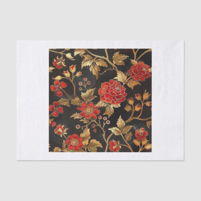 Chinoiserie Muster18 Seidenpapier (Vorderseite)