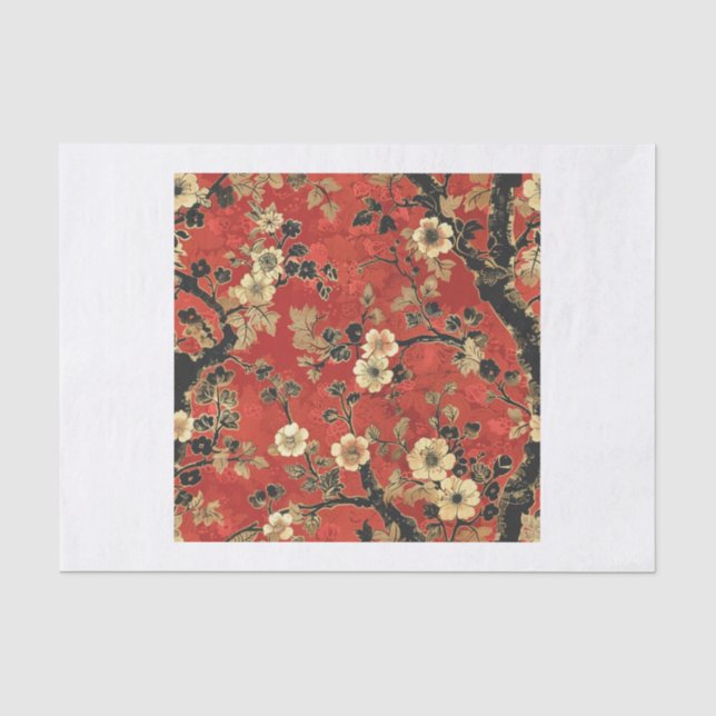 Chinoiserie Muster19 Seidenpapier (Vorderseite)