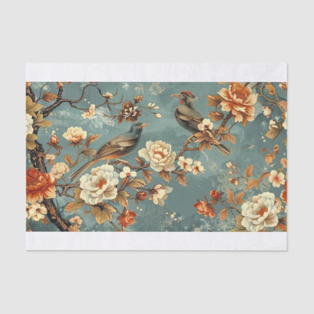 Chinoiserie Muster22 Seidenpapier (Vorderseite)