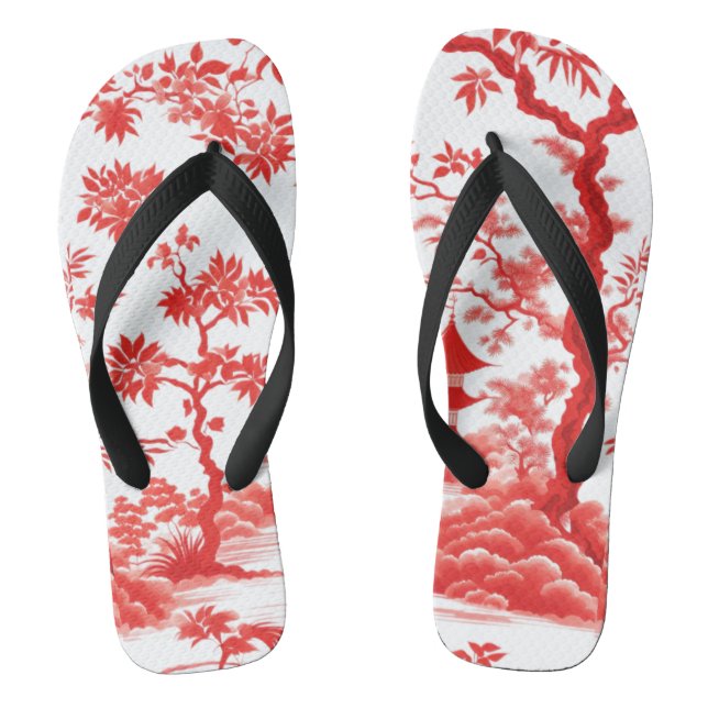 CHINOISERIE PAGODA FLIP FLOPS (Fußbett)