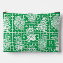 Chinoiserie Pagoda – Green Preppy Asian Garden