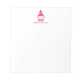 Chinoiserie Pagoda Note Pad Notizblock