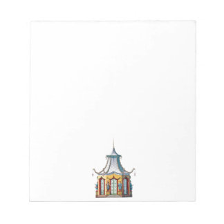 Chinoiserie Pagoda Notepad Notizblock