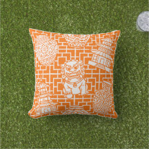 Chinoiserie-Pagode – Orange Preppy-Asiengarten