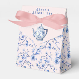 Chinoiserie Pink & Blue Bridal Tee Geschenkschachtel